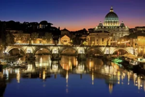 Serata a Roma - Fontana di Trevi